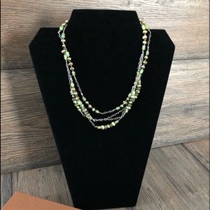 Silpada Green, Adventurine and Jade Necklace
